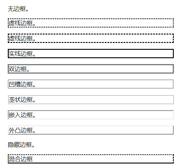 边框样式